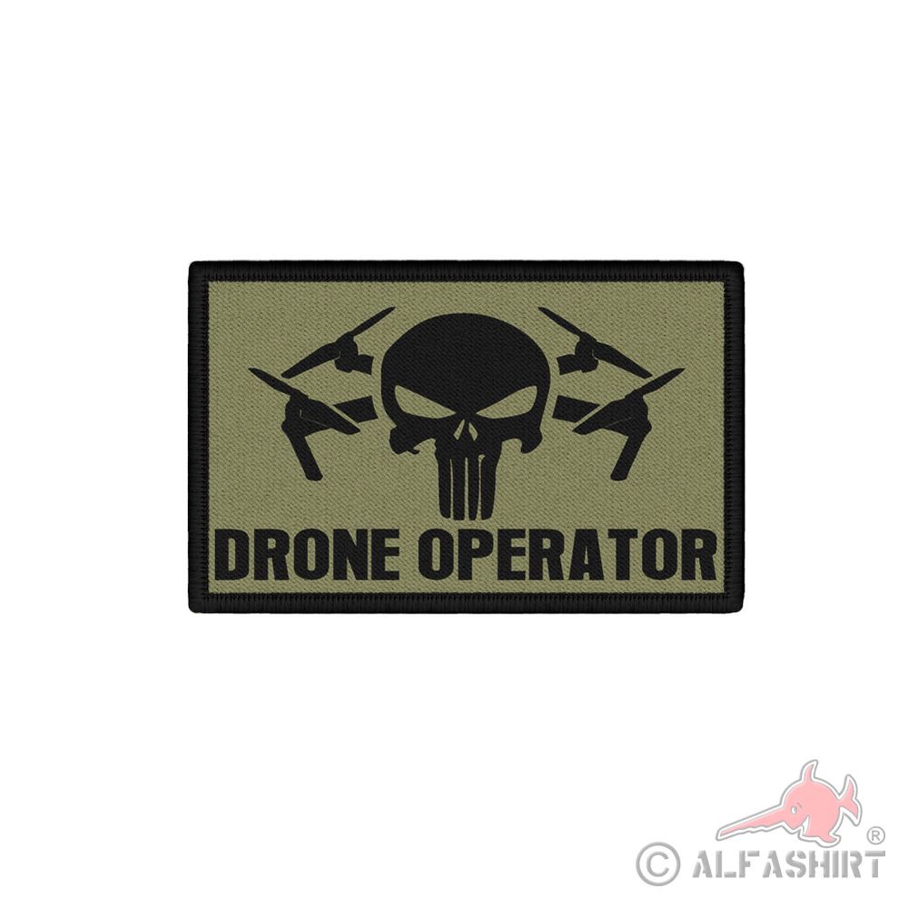 Patch Drohnen Skull Operator Bundeswehr UAV Army  Aufnäher liv#44451