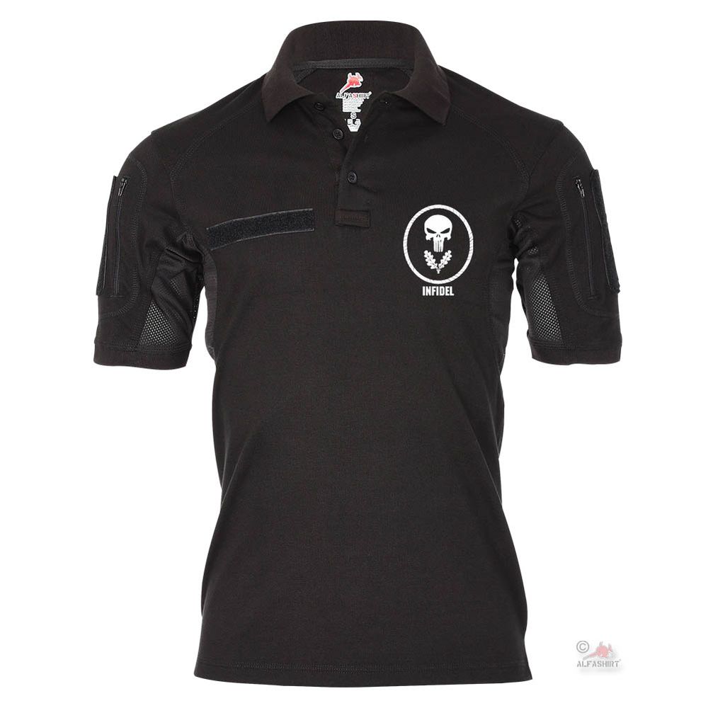 Tactical Poloshirt Alfa - INFIDEL Einzelkämpfer Soldat EKL BW Abzeichen #19004