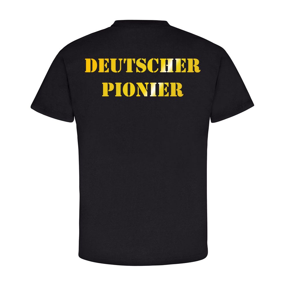 German pioneer Pioneers military skull skull Barrett - T Shirt # 5598