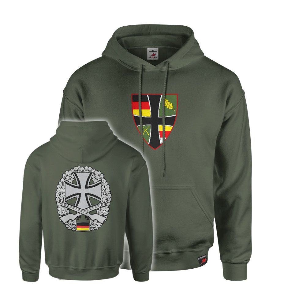 Hoodie Oliv Heimatschutzregiment HschRgt 2 Wappen Heimatschutzdivision BW#47406