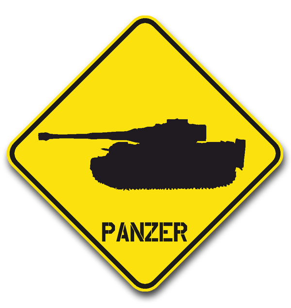 Sticker Tiger Panzer Panzer Division Sd.Kfz 181 15x15cm A615