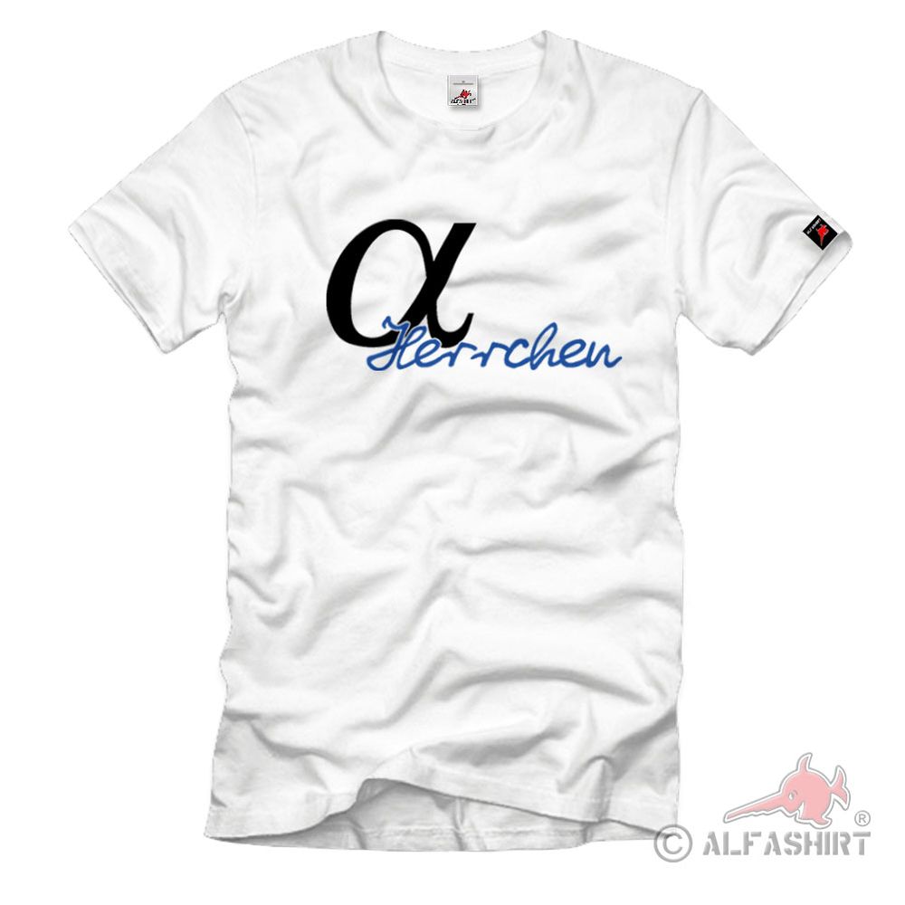Alpha Herrchen Alphatier Hund Hundebesitzer Herrchen Schäferhund - T Shirt #1021