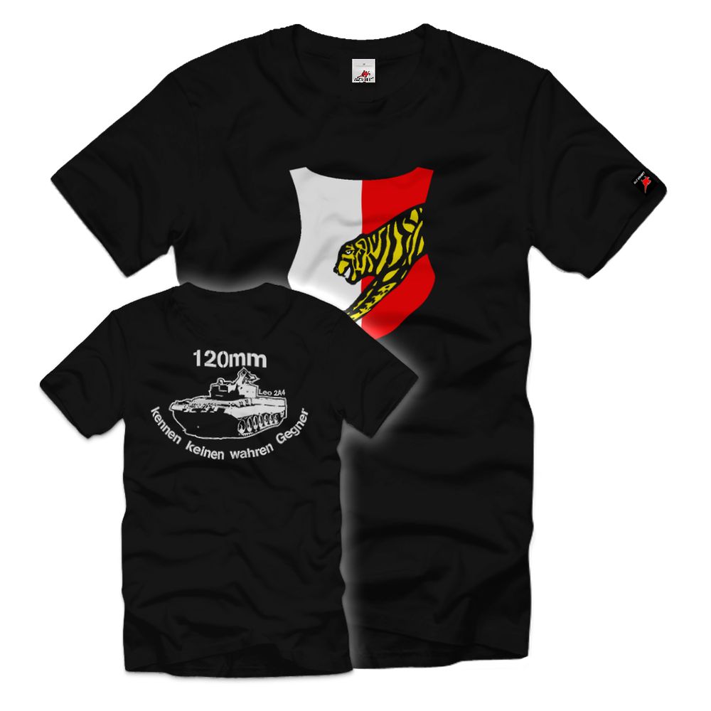 PzBtl 63 Leo 2A4 Panzer Battalion Bundeswehr Panzer Leopard Wappen T-Shirt # 32524
