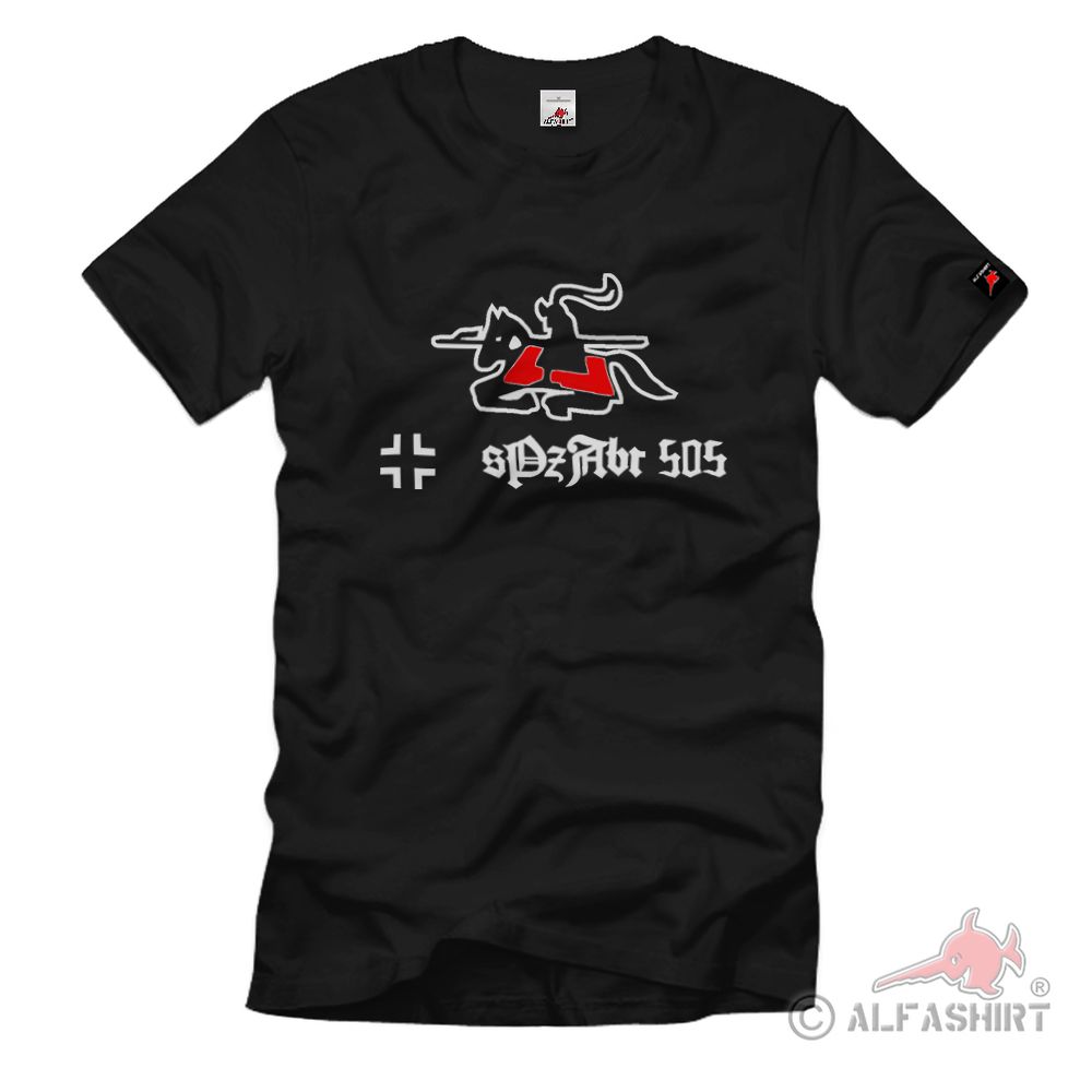 sPzAbt 505 Heavy Panzer Department WH Coat of Arms Panzer Tiger Reiter- T Shirt # 1292