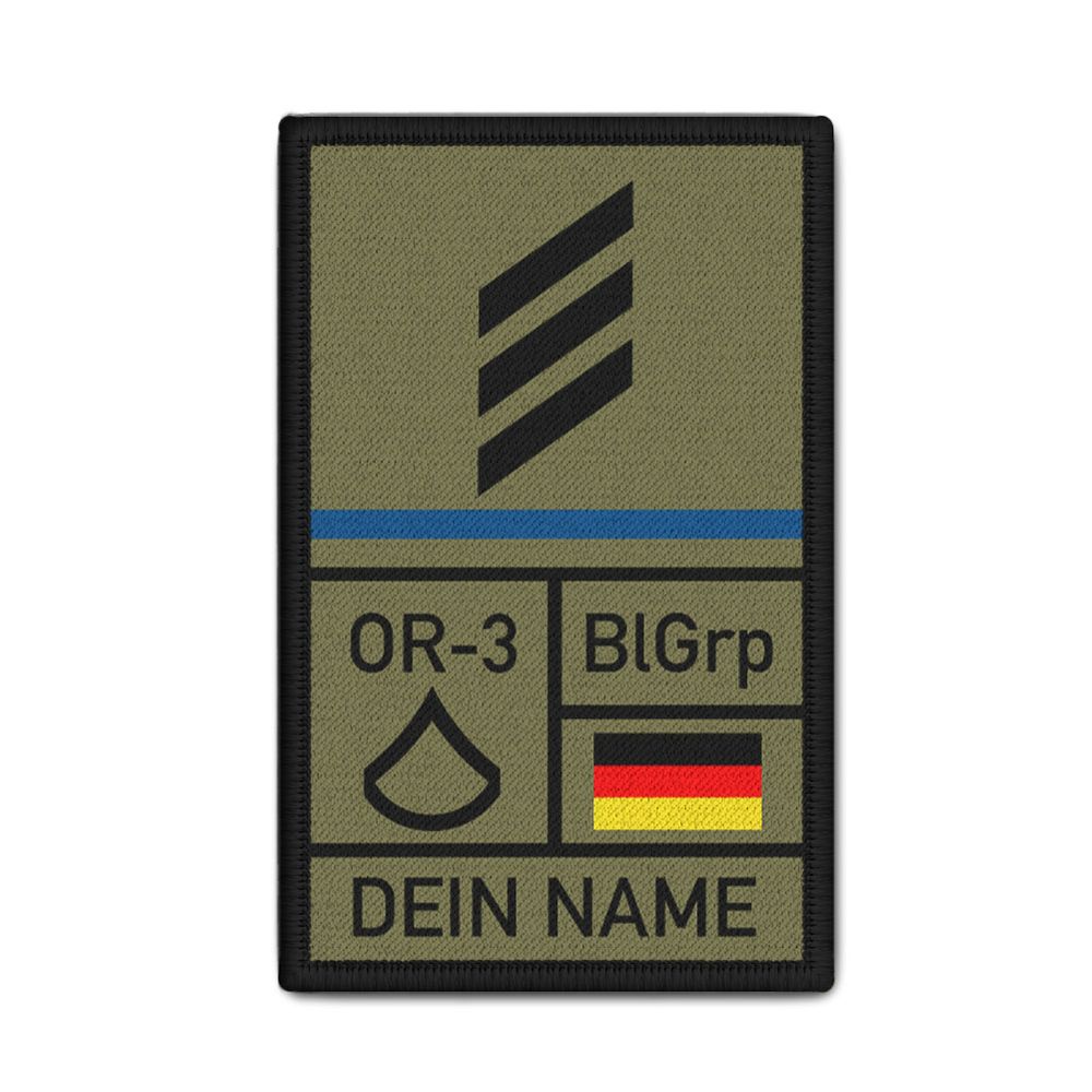 Rank Patch Personalized Tactical Fire Department Relief Person 9.8 x 6 cm #47618