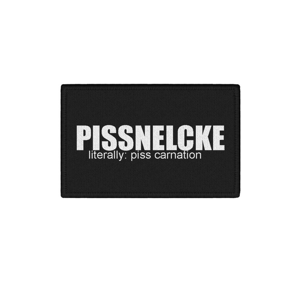 Patch Pissnelcke literally piss carnation meaning origin 7.5x4.5cm # 34447