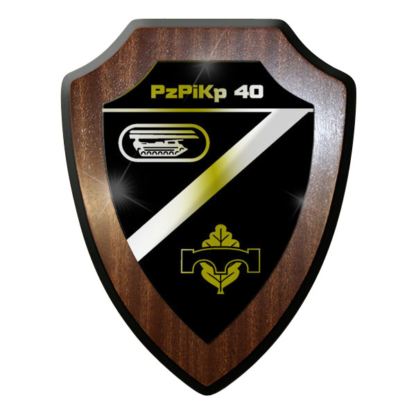 Wappenschild / Wandschild - PzPiKp 40 Panzer Pionier Kompanie - #11742