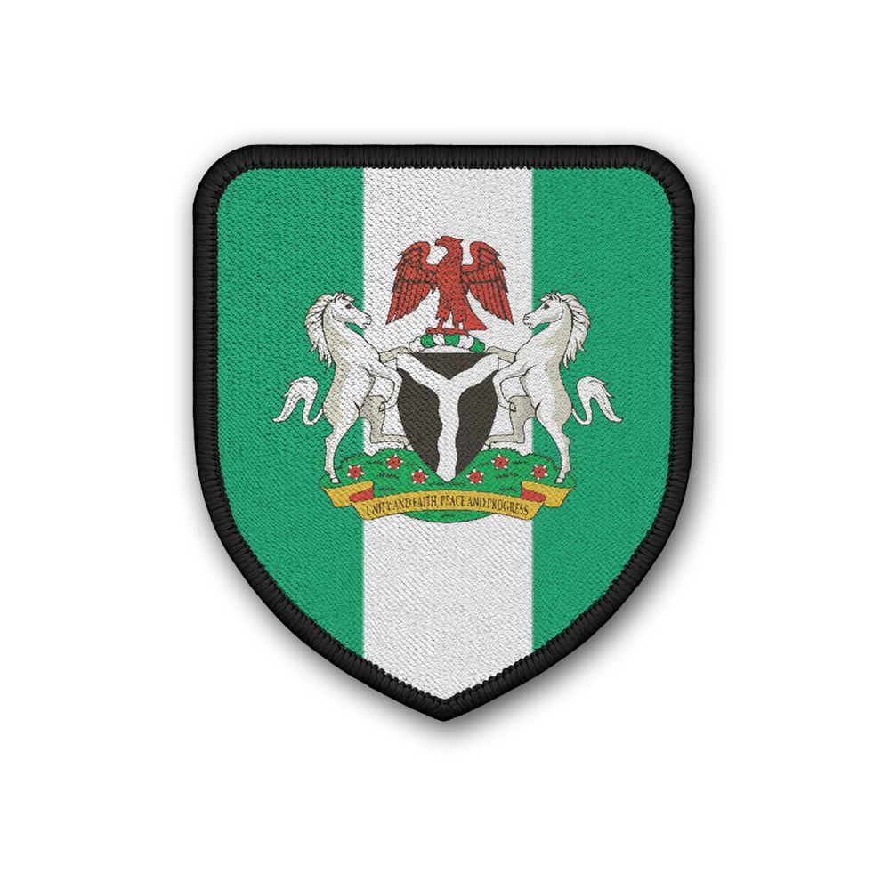 Patch Landespatch Nigeria Abuja Buhari Naira Englisch Landeswappen Flagge #21953