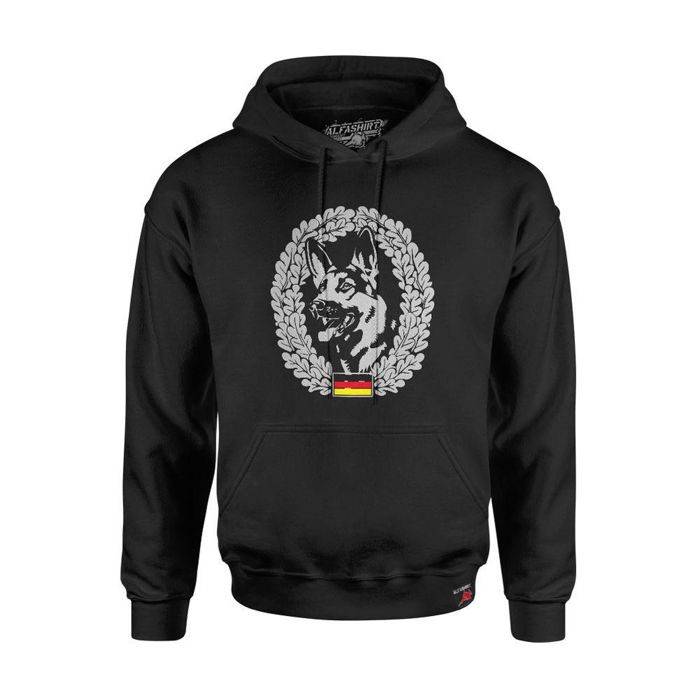 Hoodie Kapuzenpullover Schäferhund Shepperd Dog GER DE BW Diensthund #48029