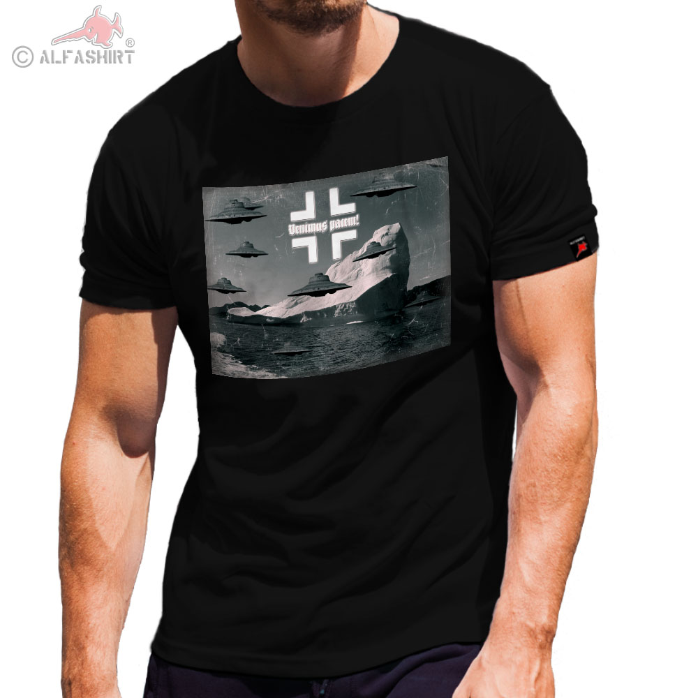 Haunebu Antarktis Venius pacem Latein Ufo T Shirt #31228