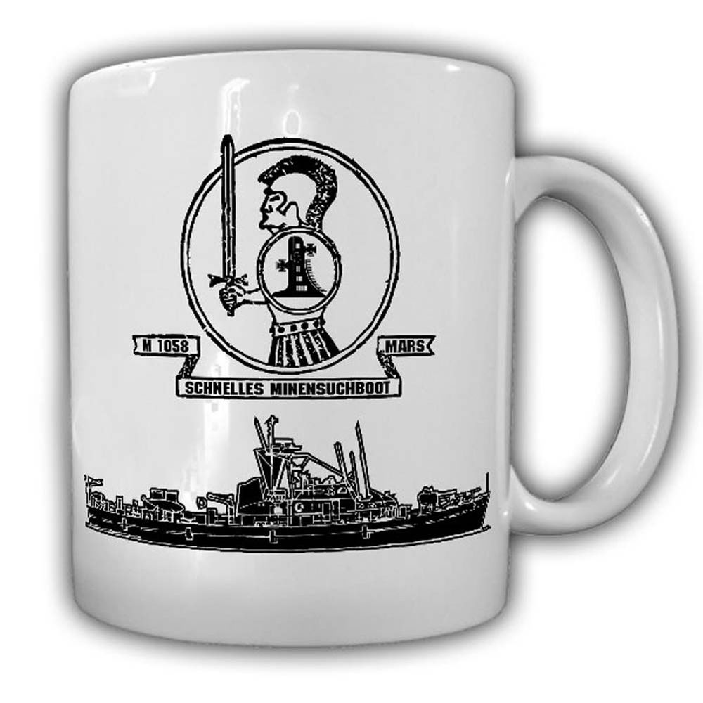 Tasse SM Boot Mars M1058 Bundes-Marine Bundeswehr Abzeichen Wappen #24343