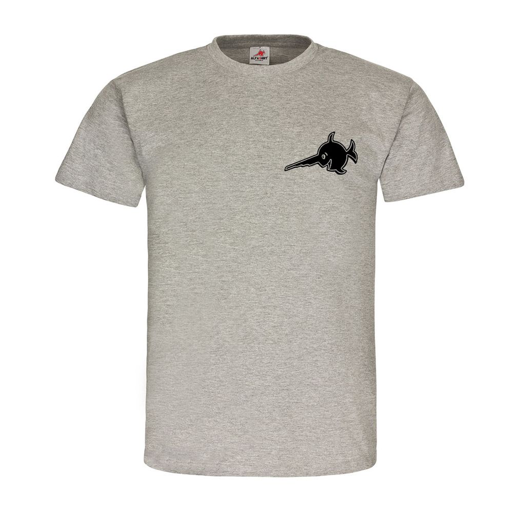 Sägefisch Logo U-Boot Schwert-Fisch Alfashirt Abzeichen Wappen Marine #21623