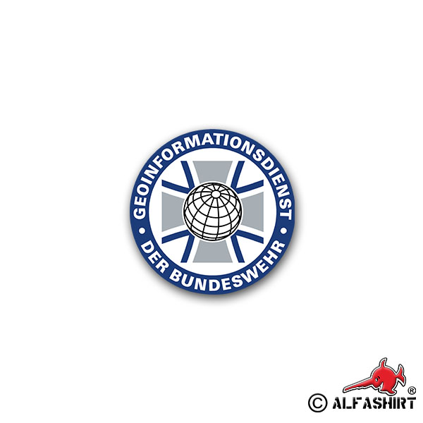 Sticker German Federal Geo Information Service GeoInfoDBw 7x7cm A2085