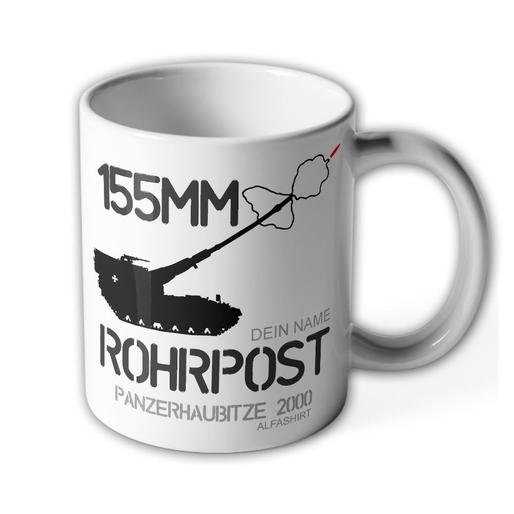 Tasse personalisiert 15mm Rohrpost Panzerhaubitze PzH 2000 Afghanistan #43317