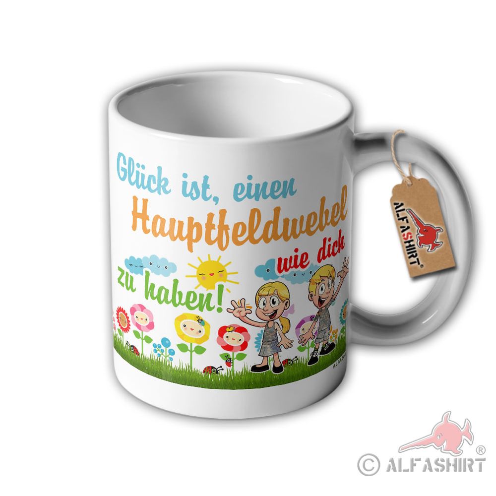 Tasse Glück ist einen Hauptfeldwebel wie dich zu haben Zugführer Fun Spaß #31760