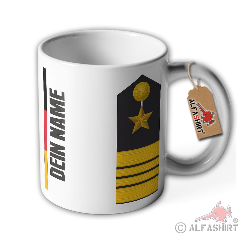 PERSONALISIERT Tasse Stabskapitänleutnant Marine Bundeswehr Schulterstück #37516