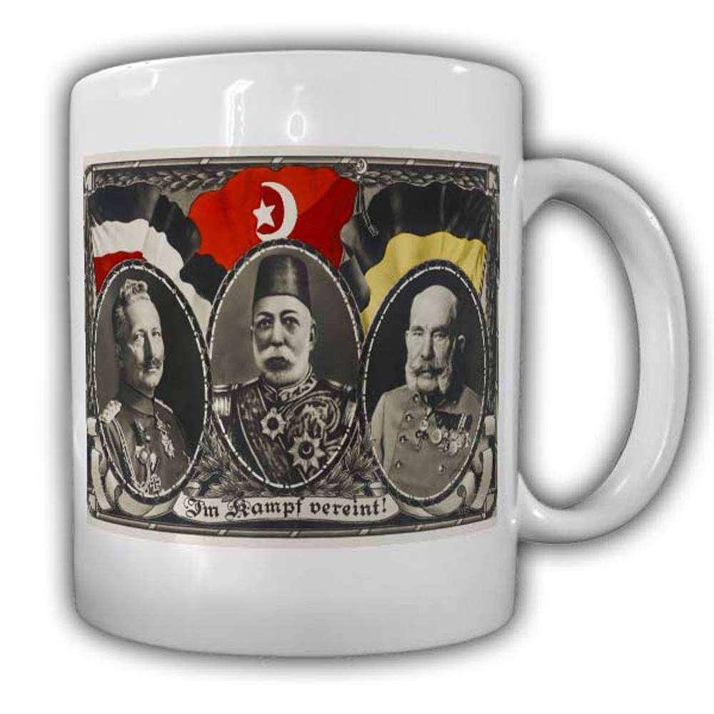 Im Kampf vereint Deutschland Türkei Flagge Kaffeebecher  Wappen Militär #22706