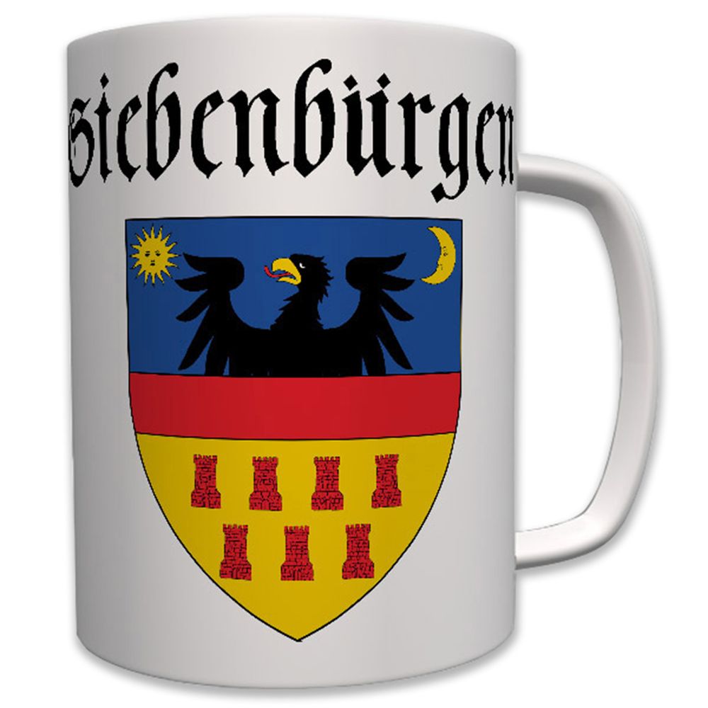 Großfürstentum Siebenbürgen historisches Wappen Transsilvanien - Tasse #6825