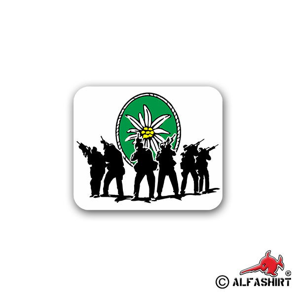 Sticker Mountain Hunter Infantry Mountain Force Germany 8x7cm A2003