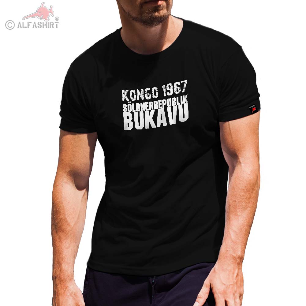 1967 Söldnerrepublik Bukavu Söldner Kongo Müller Mike Hoare Staat T Shirt #31173