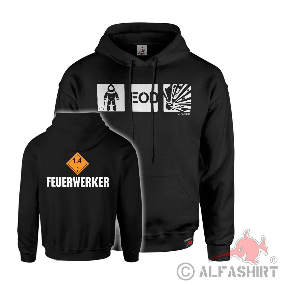 Hoodie Fireworks Hazard Class EOD Explosive Ordinance BAM Fireworks #41261
