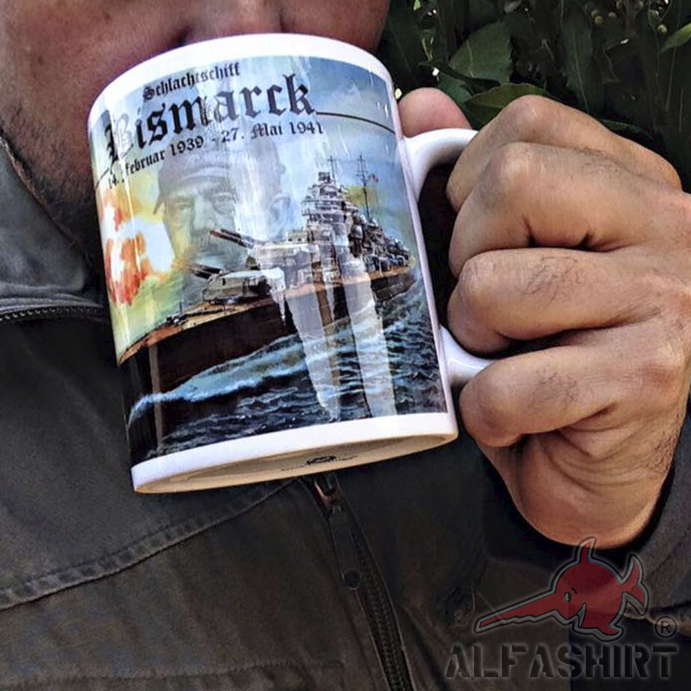 Schlachtschiff Bismarck Marine Schiff Deutschland - Tasse #824a