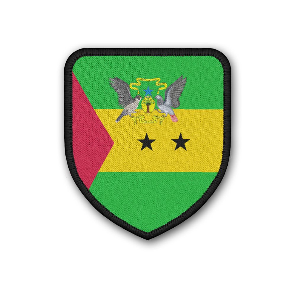 Patch Landeswappenpatch São Tomé Wappen Wappentier Tauben Flagge Fahne #21964