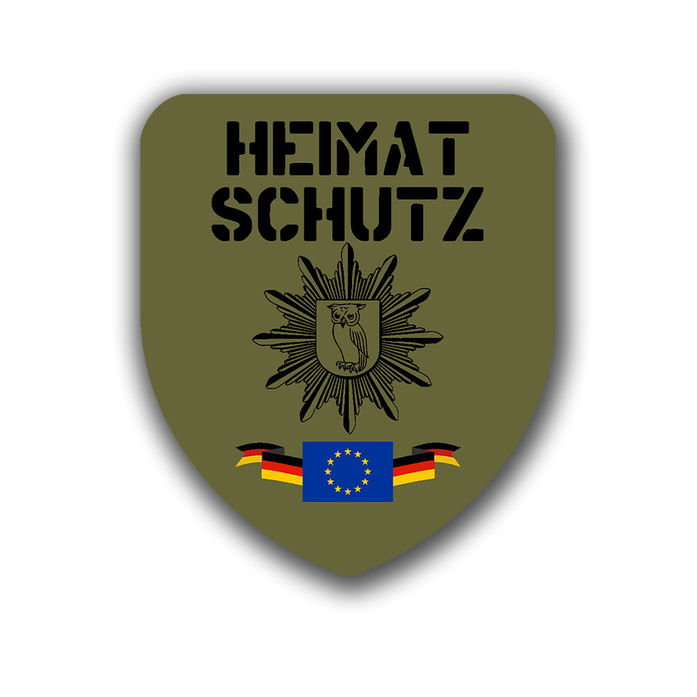 Sticker homeland protection field cap guard soldier fighter 6x7cm # A4976