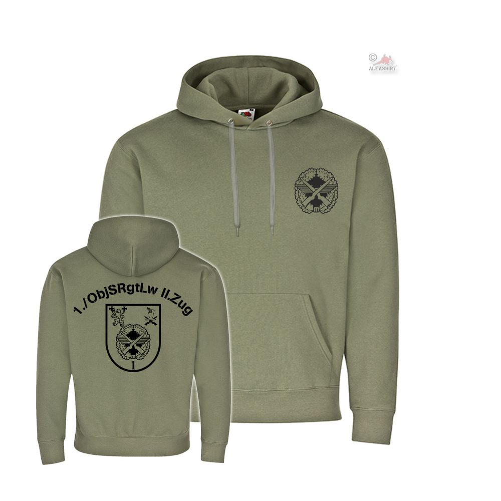 Hoodie 1 ObjSRgtLw II Zug Bundeswehr Staffel Object Protection Regiment #39910