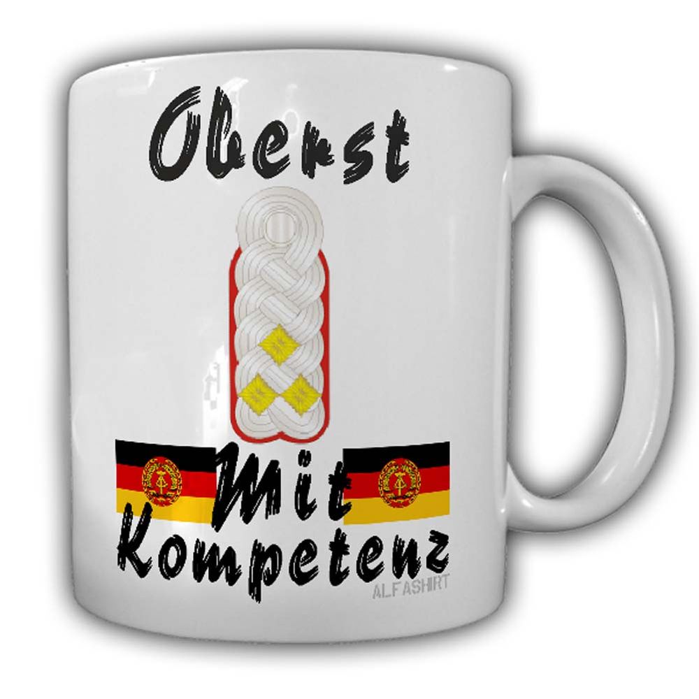 Oberst der Raketentruppe Tasse Genosse Schulterklappe Dienstgrad DDR  #24230