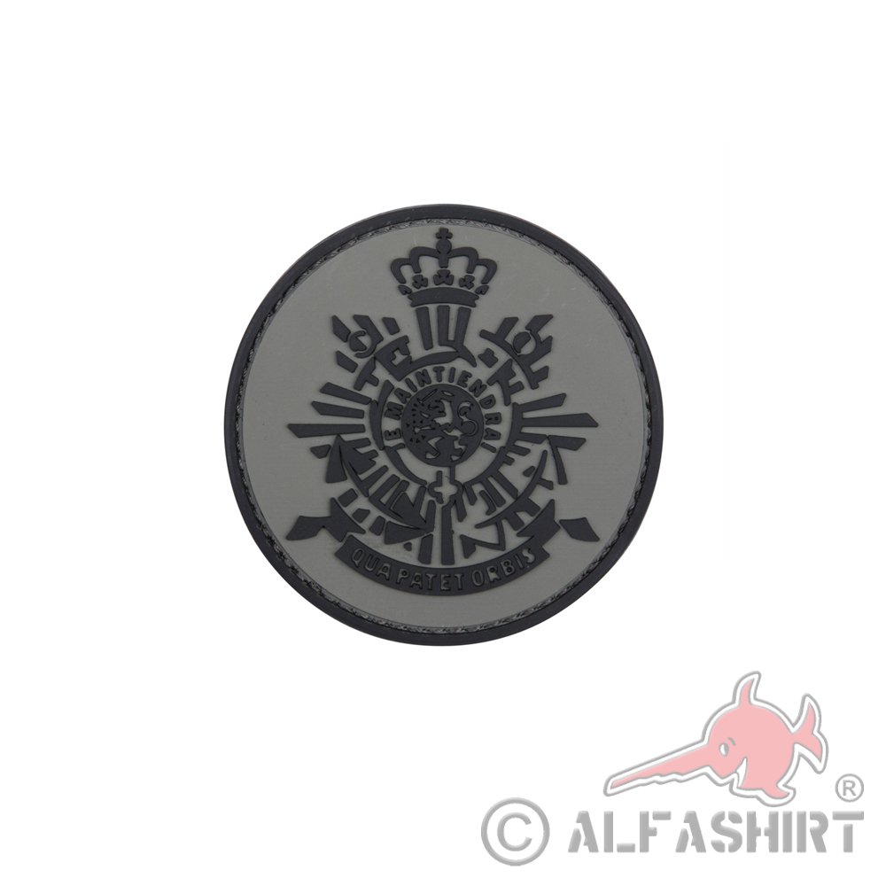 Dutch Mariniers Corps Netherlands Unit Crest 3D Rubber Patch 6x6cm # 27116