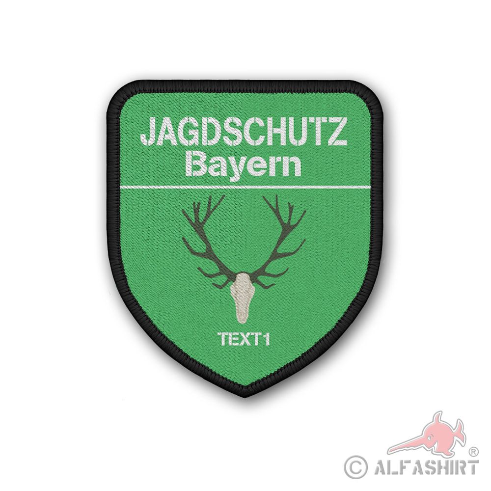 Patch personalized hunting protection Bavaria state deer your text #42679