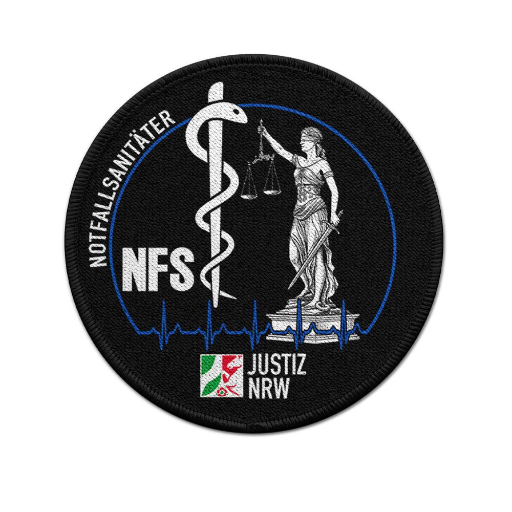 Patch Notfallsanitäter Justiz Klett Uniform Abzeichen NFS notSan Police  #47527
