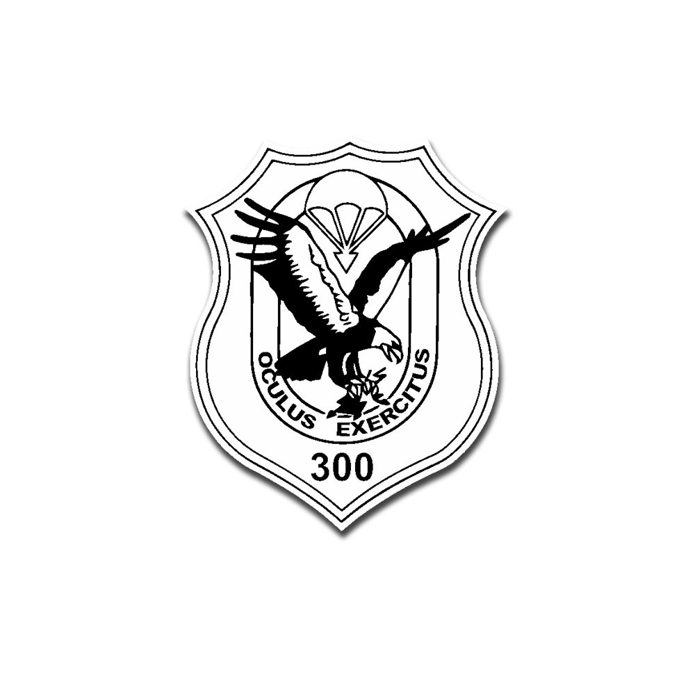 FeSpähKp 300 Fernspähkompanie Sticker Sticker Bundeswehr Crest 7x9cm A5173