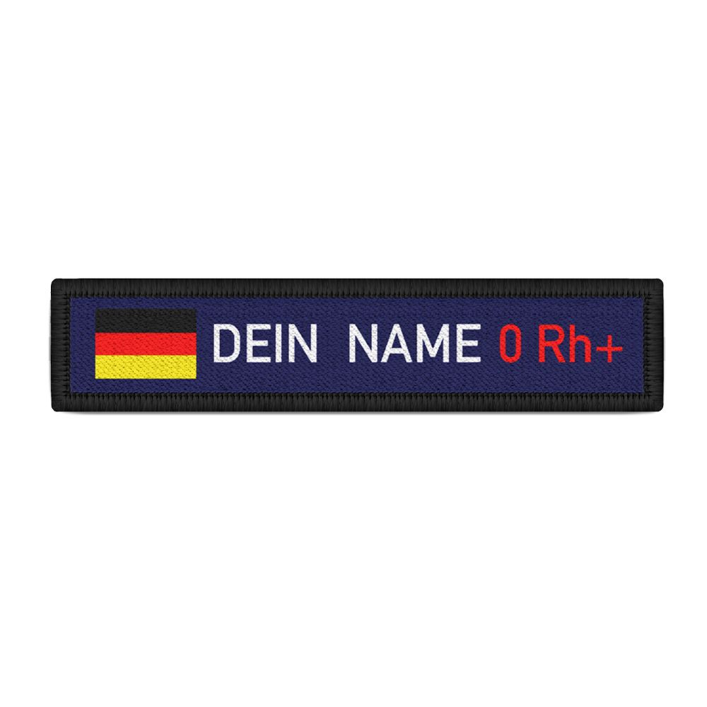 Name tag Germany blood group 0 Rh positive Bundeswehr BW unit # 34494