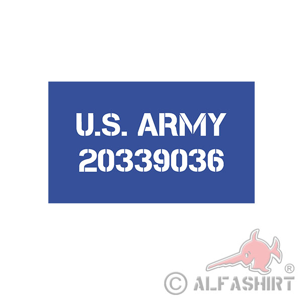 Painting template sticker US ARMY 20339036 USA 10x4cm # A4370