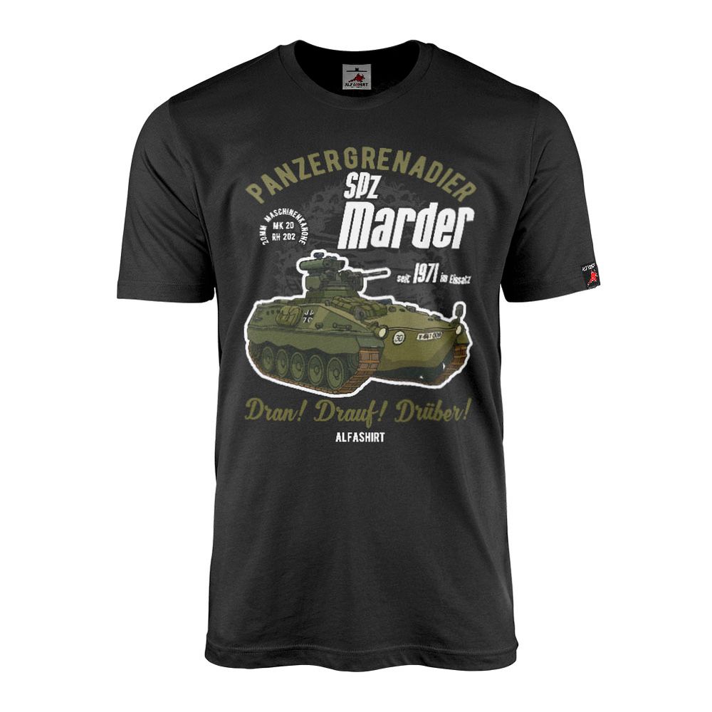 SPz  Marder 1971 Comic Panzergrenadier Bundeswehr BW Grenni T-Shirt#46245
