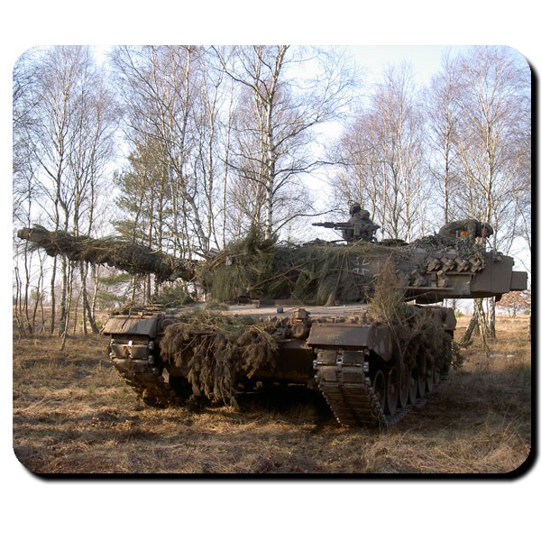 Leopard 2A4 Tarnung Bundeswehr Kampfpanzer Leo Panzer Btl - Mauspad #9765