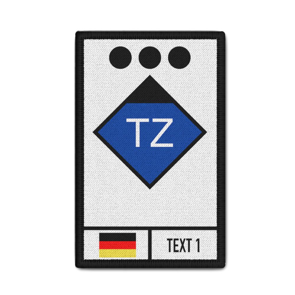 Patch Zugführer Feuerwehr Rettungsdienst Leitstelle 9,8x6cm #35099