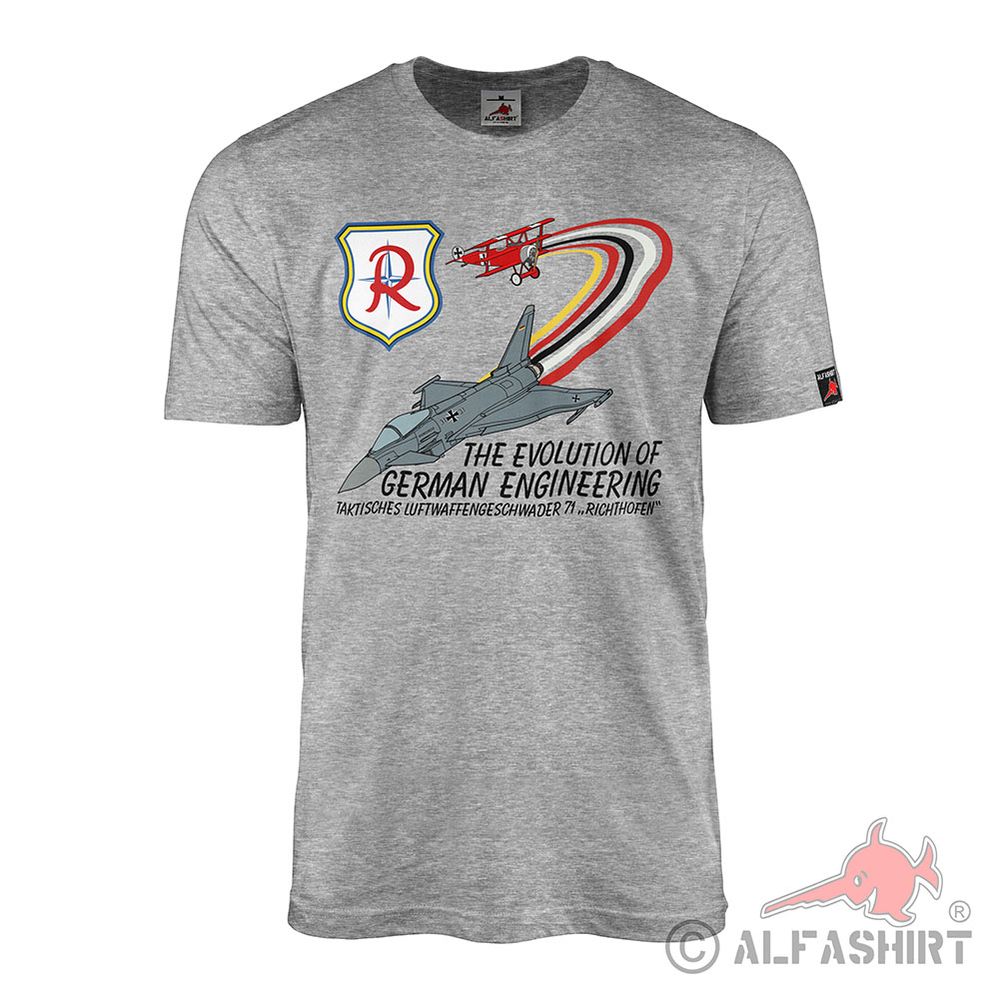 T-Shirt Taktisches Luftwaffengeschwader 71 DR21 EF2000 Richthofen #45424