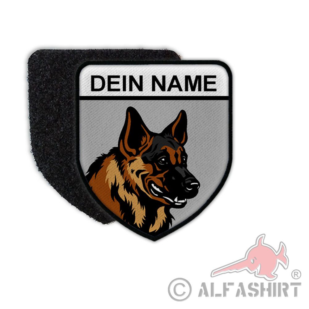 Patch dein Schäferhund Name K9 DSH Deutscher Hund Rasse Männchen #34984