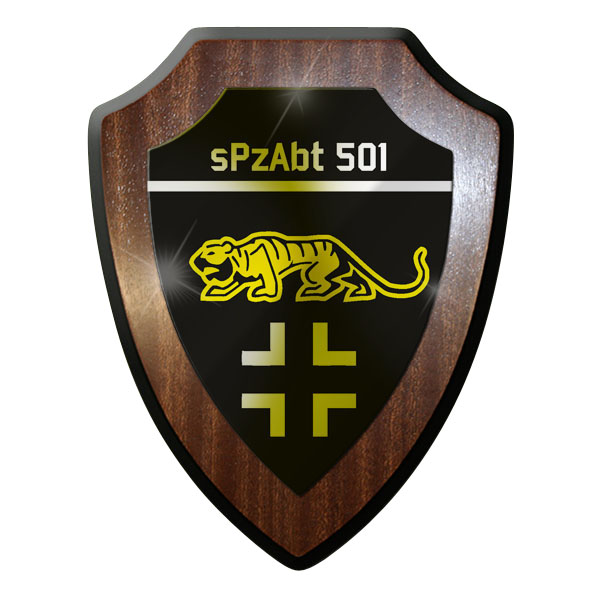Wappenschild - sPzAbtl 501 Panzerabteilung Panzer  Tiger #8810 w