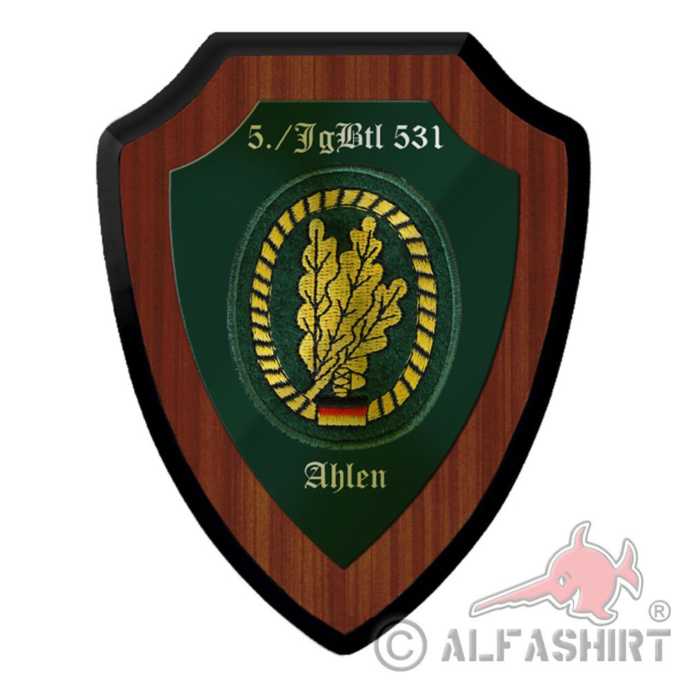 Coat of arms shield 5 JgBtl 531 Ahlen Jäger battalion company Bundeswehr # 40221