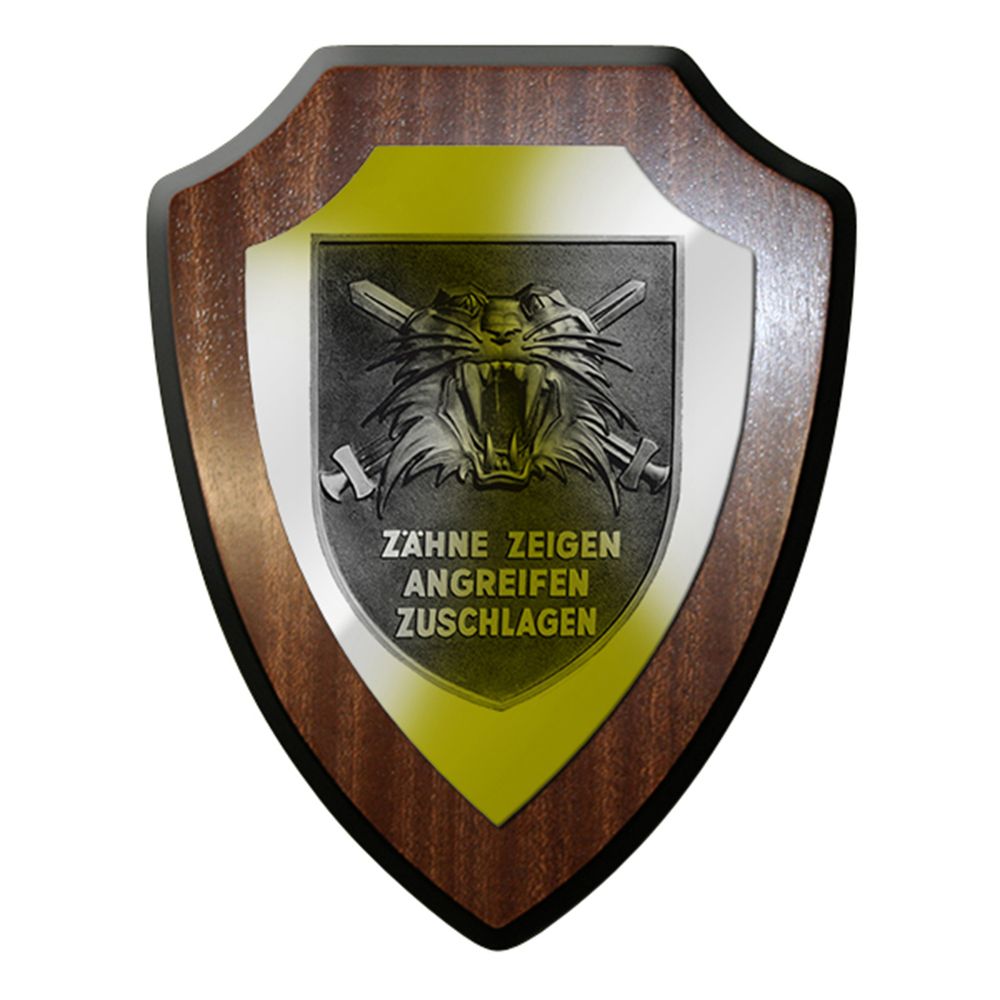 Wappenschild / Wandschild - Tigerverband 53 Zähne zeigen angreifen #12398