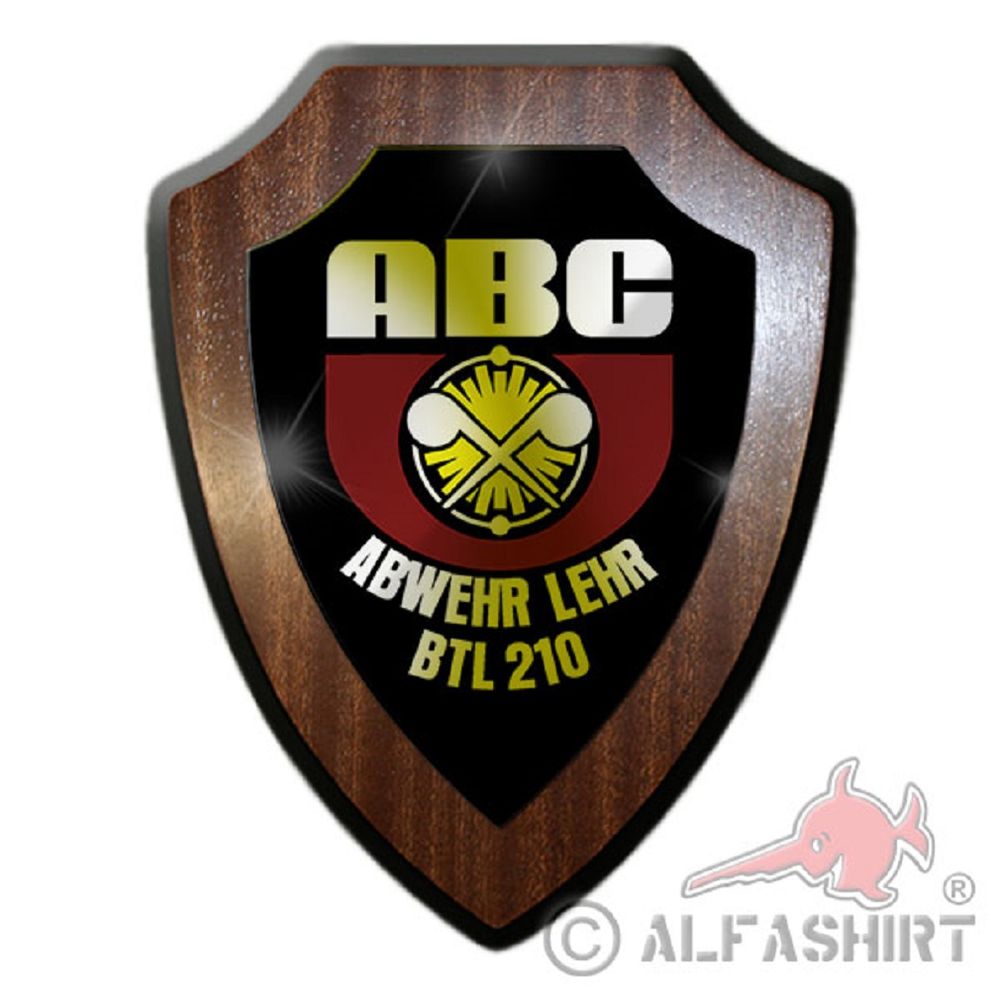 ABCAbwLehrBtl 210 Defense Instructional Battalion Troop Heraldic Shield #19850