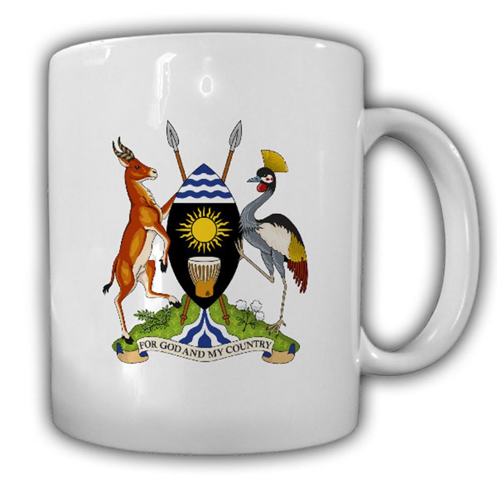 Tasse Republik Uganda Wappen Emblem Kaffee Becher #13961