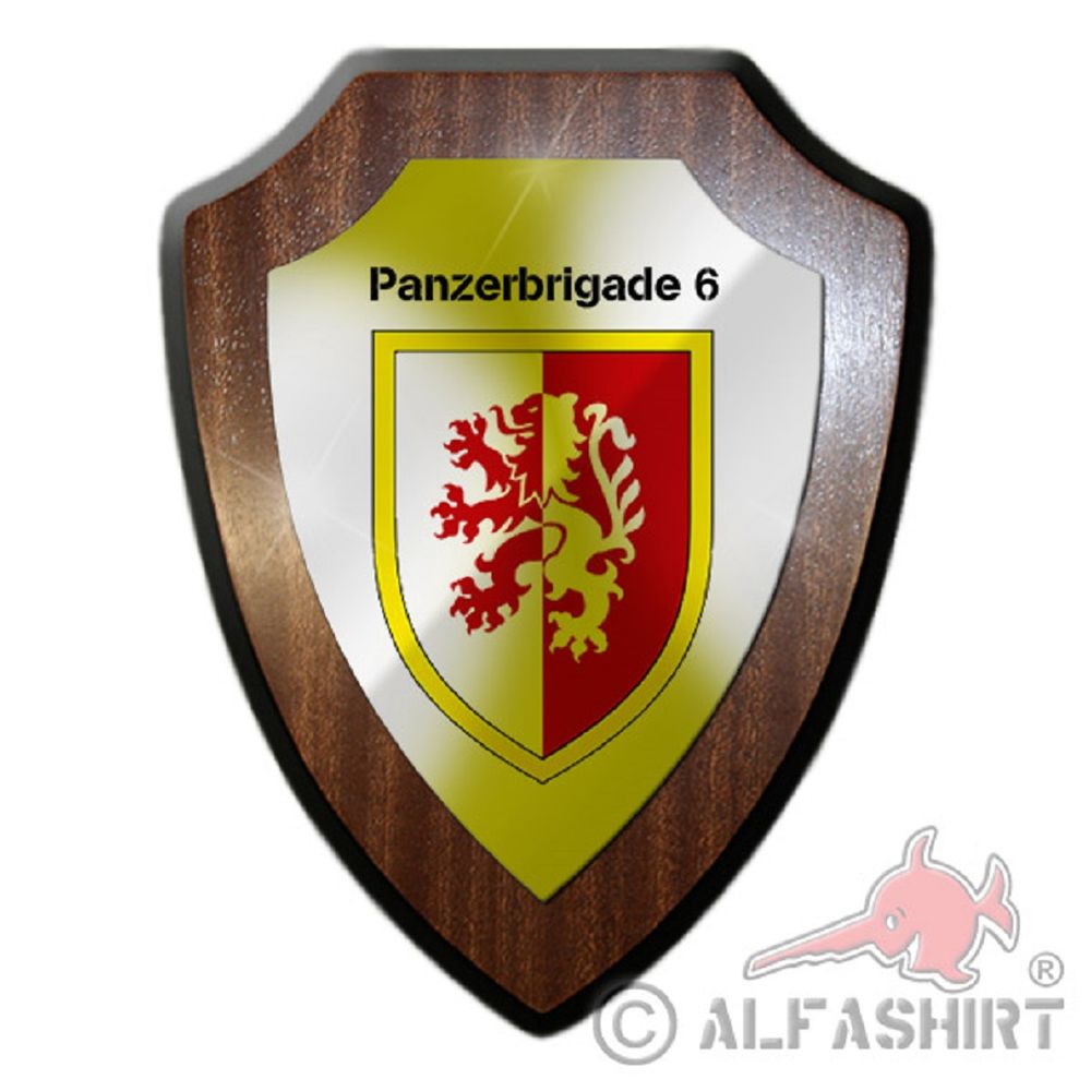 Tank Brigade 6 PzBrig Army Bw Unit Company Military Heraldic Shield # 19891