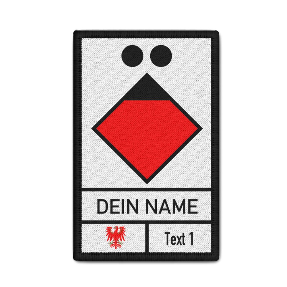Patch Feuerwehr Brandenburg Adler Wappen Flagge Bundesland Gruppenführer #46244