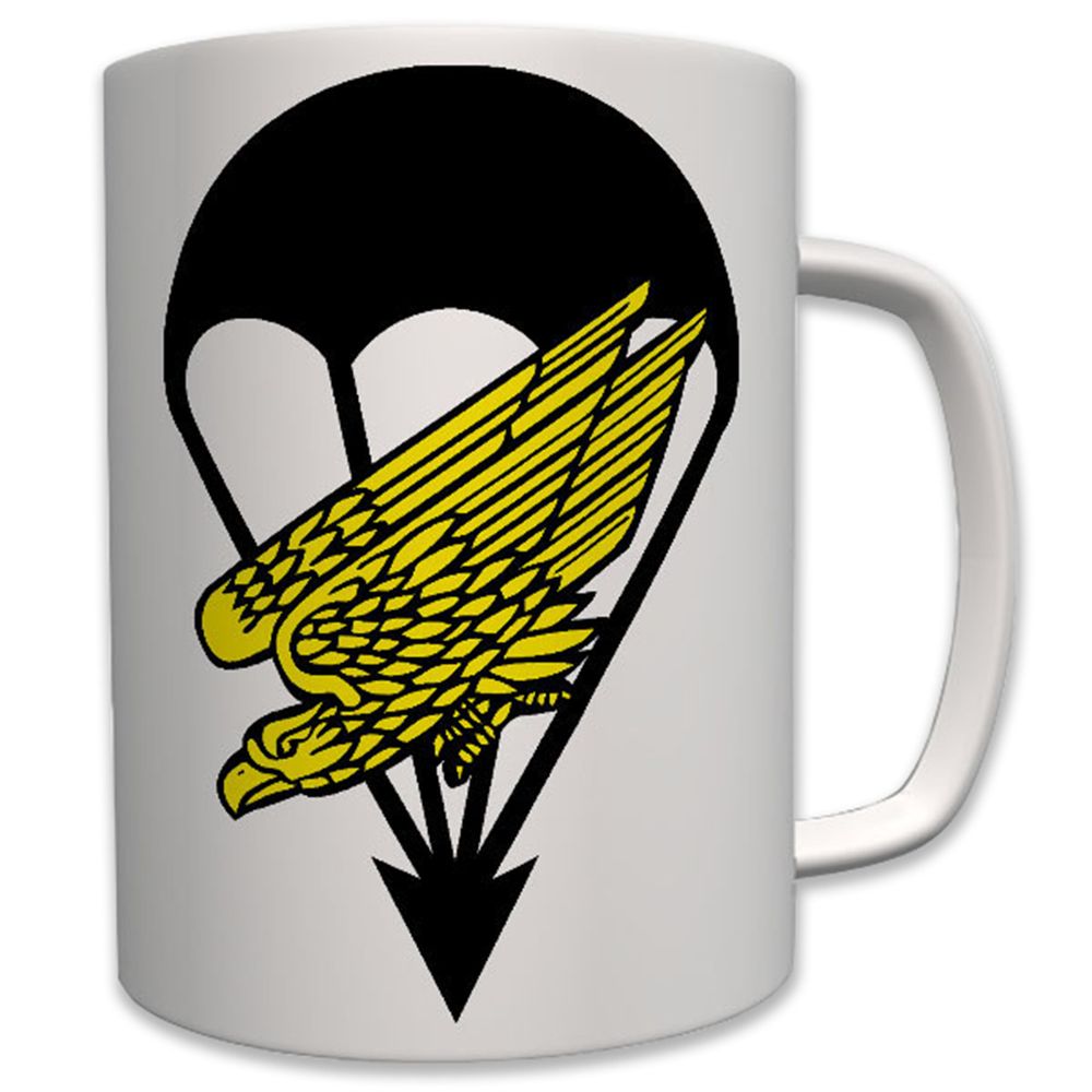 Fallschirmjäger Fallschirm Adler Bundeswehr Bw Luftwaffe Wappen - Tasse #6697