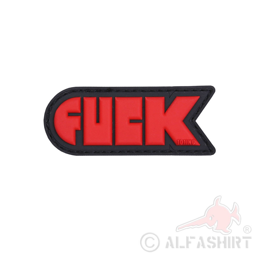 3D FUCK Patch Rubber Pvc Fick Patch Tactical Airsoft Soldier 5x2.5cm # 37365
